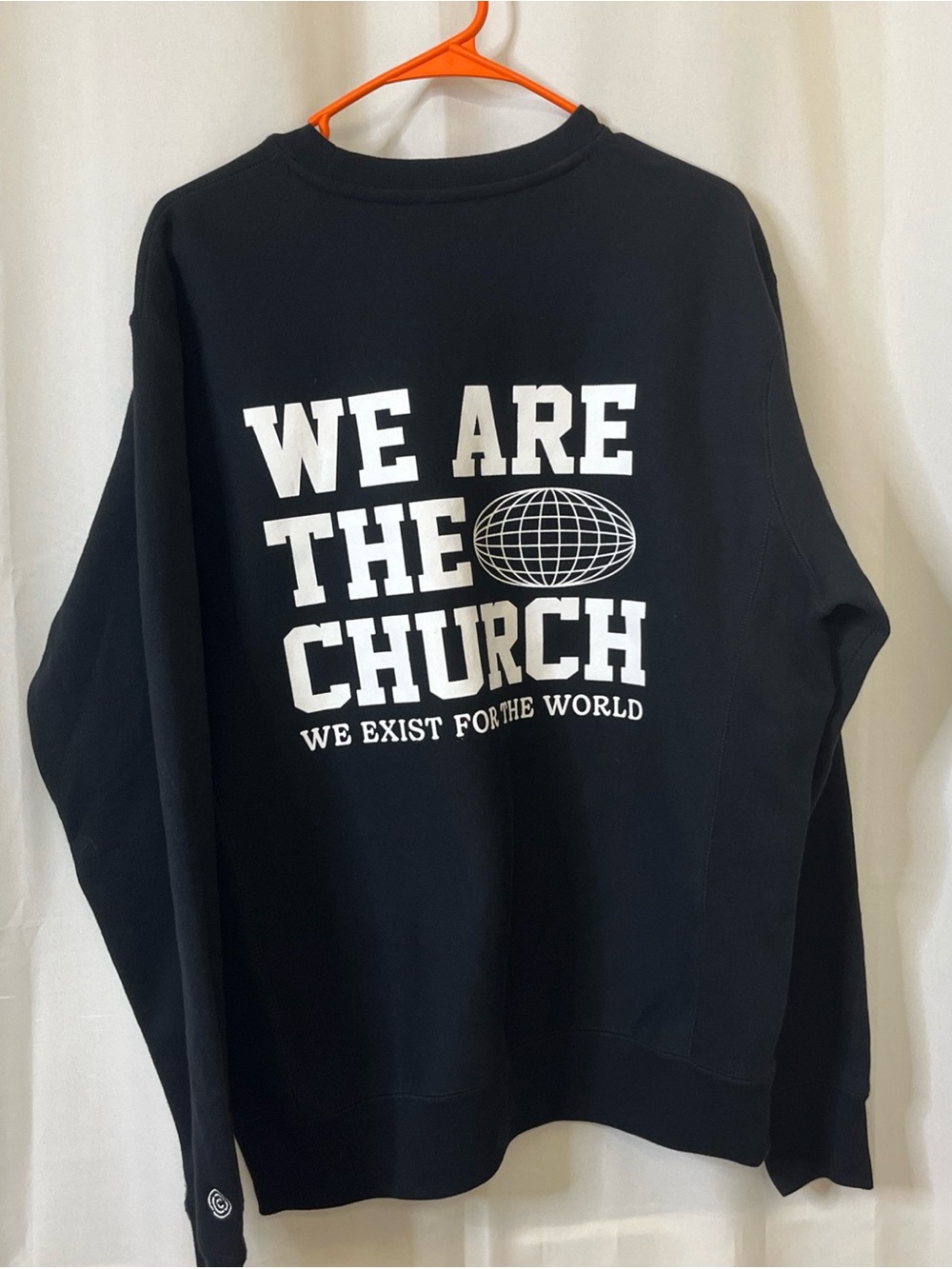 Y2K Independent Trading Company Fit Long Sleeve Shirt Men Black Crew Neck  M